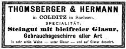 Steingutfabrik Thomsberger & Hermann 12-11-24-1